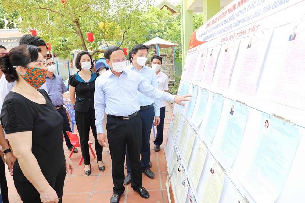 Lãnh đạo tỉnh Quảng Ninh kiểm tra công tác chuẩn bị bầu cử tại TP.Hạ Long
