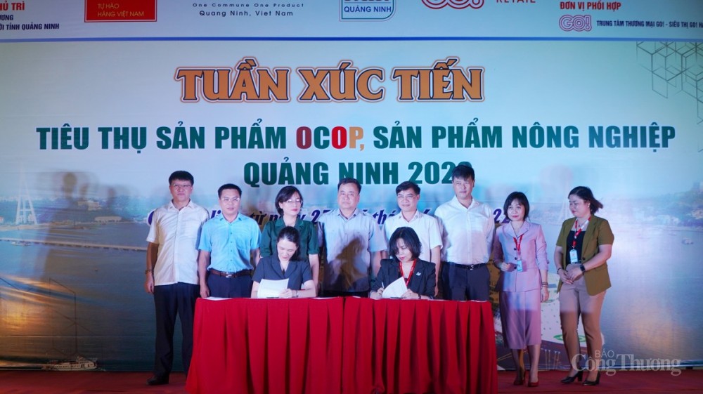Lễ Ký kết biên bản ghi nhớ giữa Đại diện Sở Công Thương Quảng Ninh và đại diện tập đoàn Central Retail về việc hỗ trợ phân phối các sản phẩm OCOP Quảng Ninh trên toàn hệ thống GO
