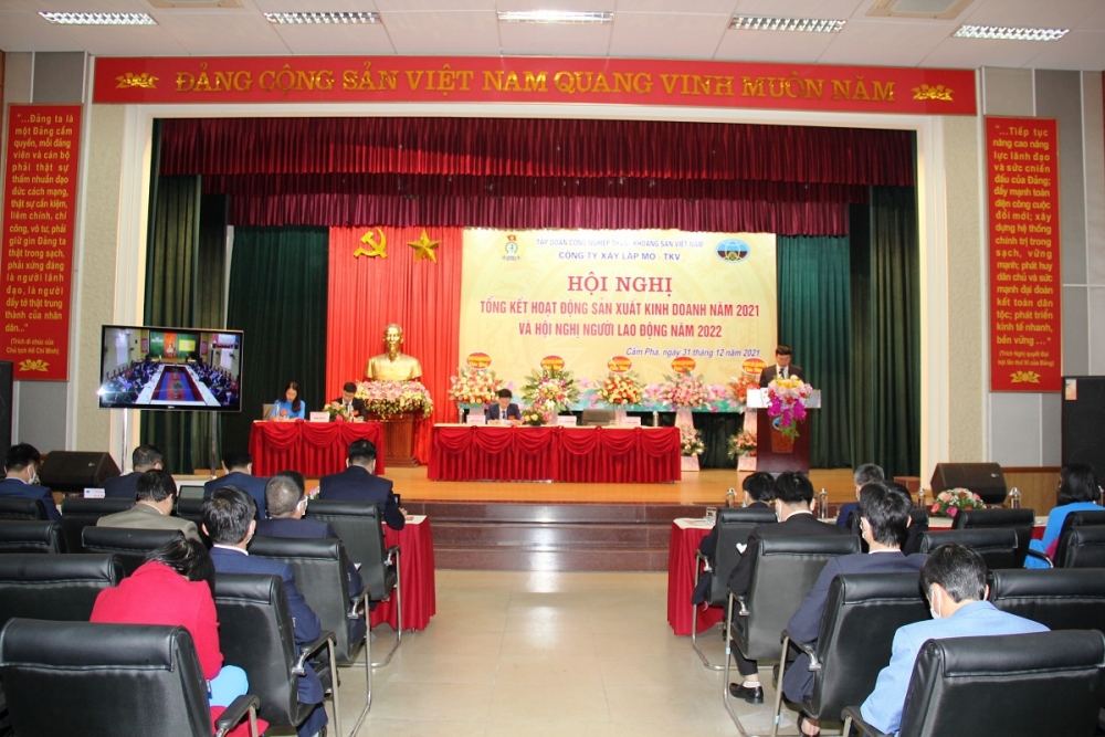 Năm 2021 Công ty Xây lắp mỏ - TKV đã cơ bản hoàn thành các mục tiêu, kế hoạch đã đặt ra Năm 2021 Công ty Xây lắp mỏ - TKV đã cơ bản hoàn thành các mục tiêu, kế hoạch đã đặt ra