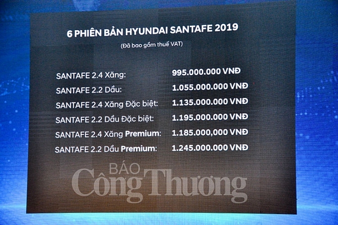 hyundai santafe 2019 chinh thuc ra mat tai viet nam