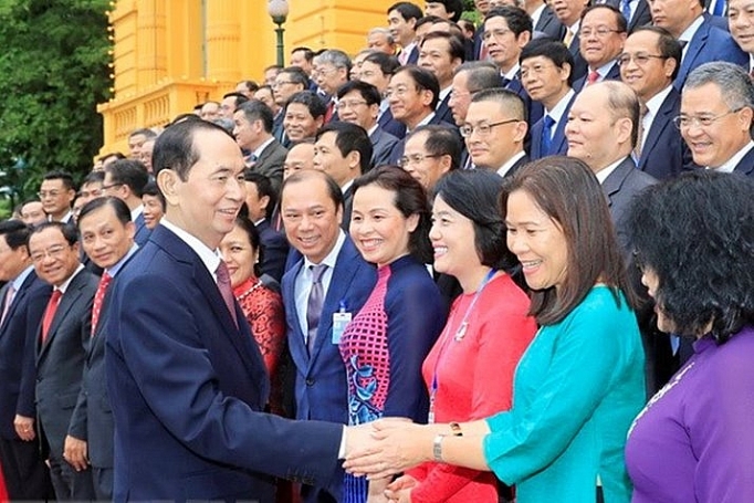 Chủ tịch nước tiếp Đoàn Trưởng cơ quan đại diện Việt Nam ở nước ngoài chu tich nuoc tiep doan truong cac co quan dai dien viet nam o nuoc ngoai