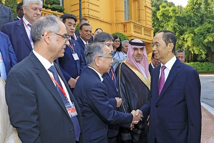 chu tich nuoc tran dai quang tiep cac truong doan tham du dai hoi asosai 14