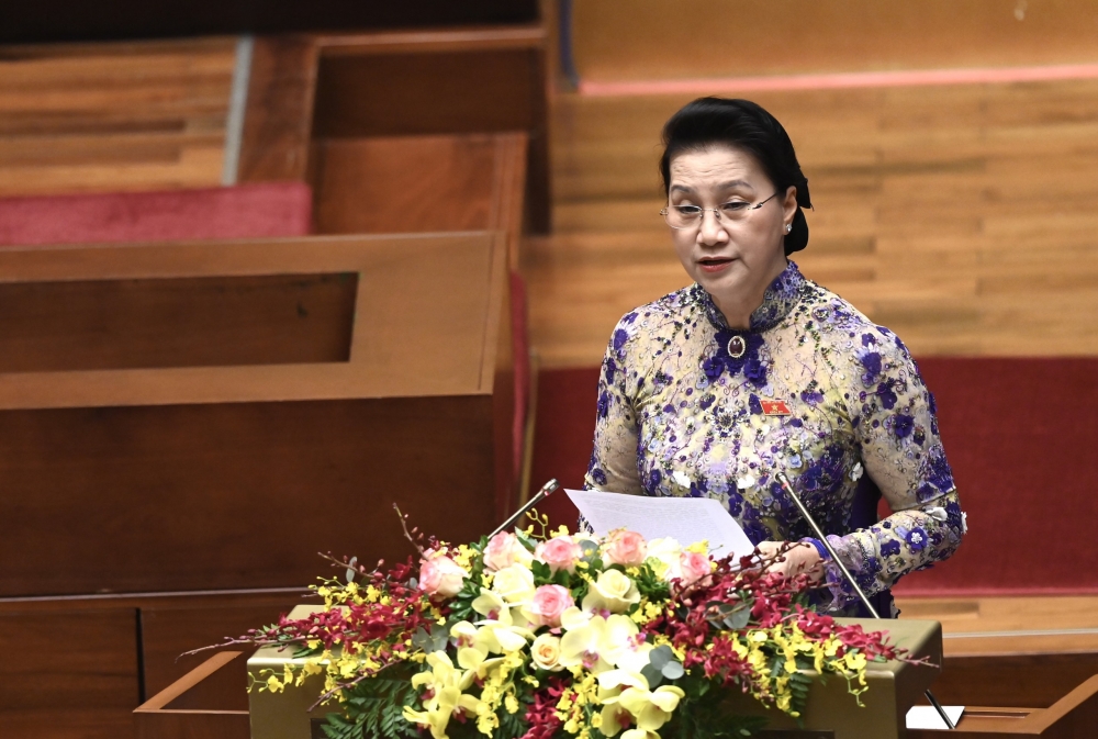Chủ tịch Quốc hội Nguyễn Thị Kim Ngân phát biểu khai mạc kỳ họp Chủ tịch Quốc hội Nguyễn Thị Kim Ngân phát biểu khai mạc kỳ họp