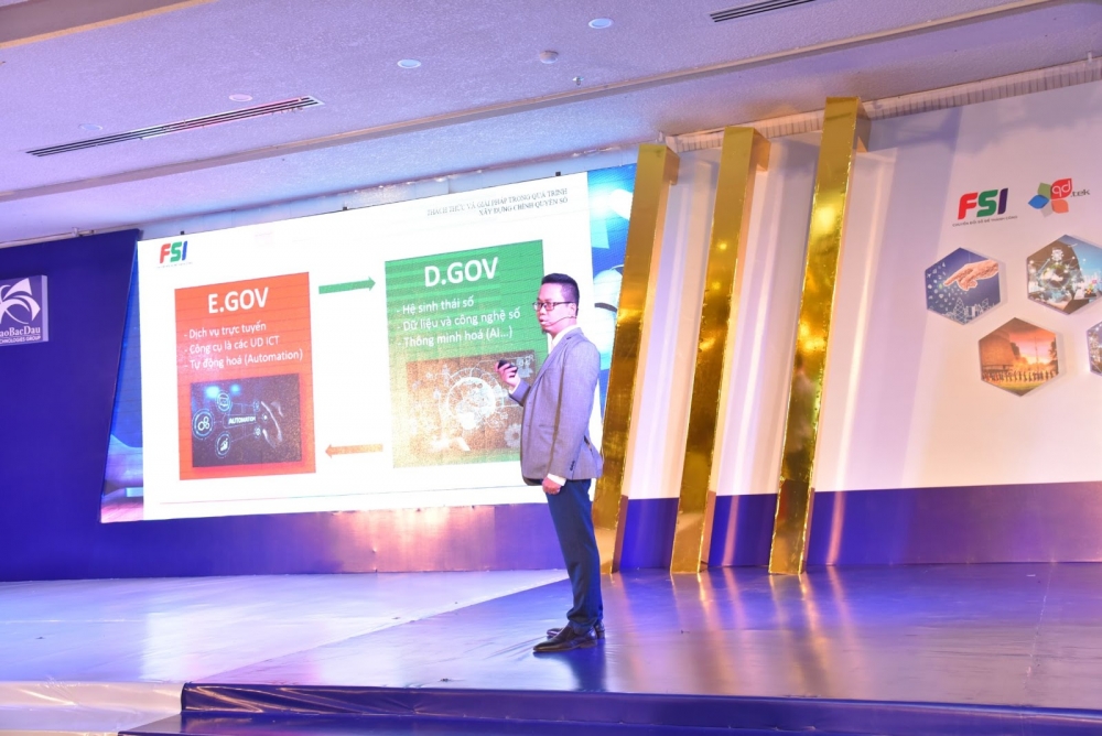 Ông Cao Hoàng Anh - Phó tổng giám đốc FSI chia sẻ tại hội thảo