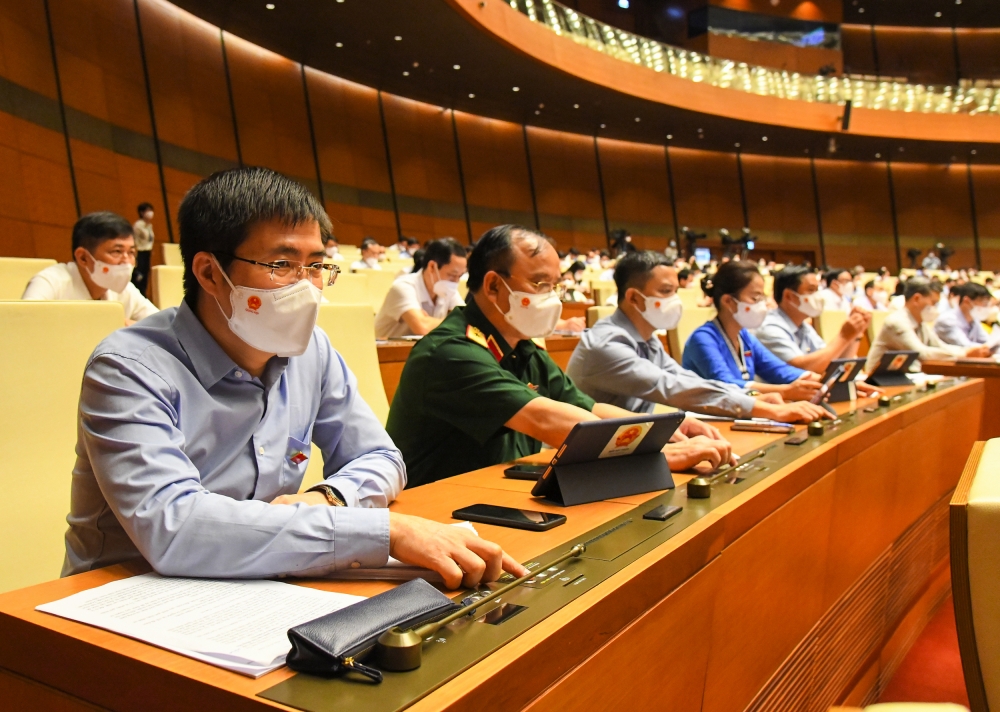 Quốc hội thảo luận, biểu quyết thông qua Nghị quyết về cơ cấu tổ chức của Chính phủ nhiệm kỳ 2021-2026 bằng hệ thống biểu quyết điện tử Quốc hội thảo luận, biểu quyết thông qua Nghị quyết về cơ cấu tổ chức của Chính phủ nhiệm kỳ 2021-2026 bằng hệ thống biểu quyết điện tử