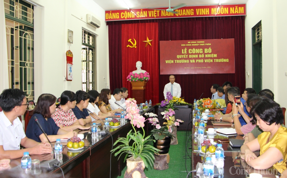 Viện Công nghiệp Thực phẩm có tân viện trưởng và phó viện trưởng vien cong nghiep thuc pham co tan vien truong va pho vien truong