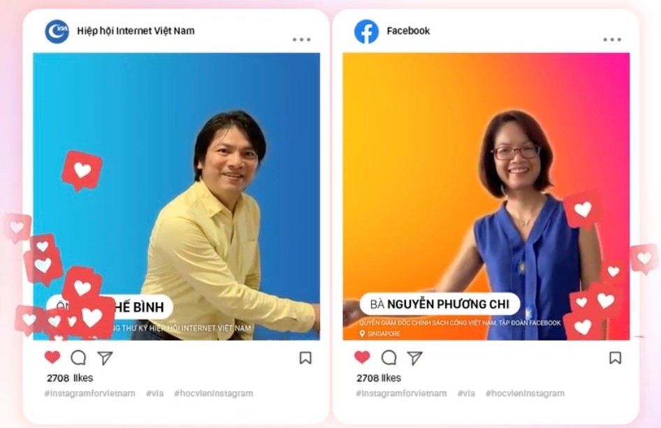 Đại diện Facebook và Hiệp hội Internet Việt Nam (VIA) chính thức ra mắt chương trình _Học viện Instagram