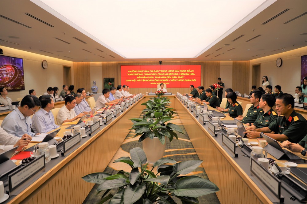 Trưởng Ban Kinh tế Trung ương: Kỳ vọng vai trò dẫn dắt của Tập đoàn Viettel Trưởng Ban Kinh tế Trung ương: Kỳ vọng vai trò dẫn dắt của Tập đoàn Viettel