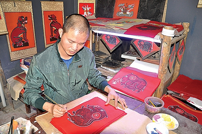 tranh do kim hoang qua mua thuong nho