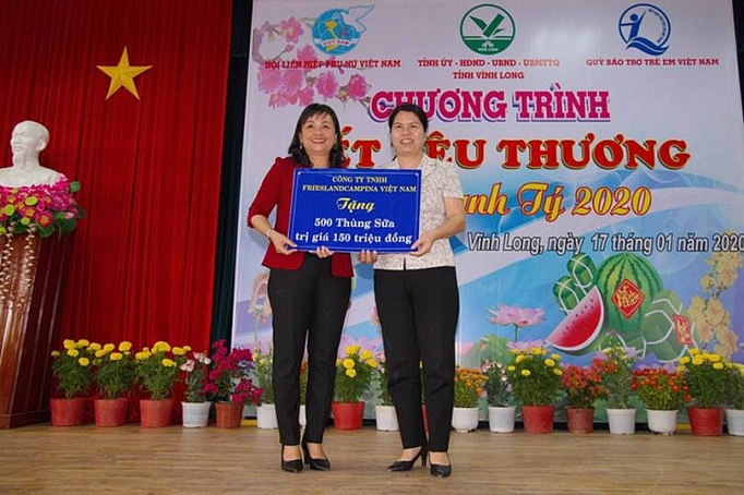 frieslandcampina viet nam vinh du cung hoi lien hiep phu nu viet nam mang xuan den nguoi ngheo