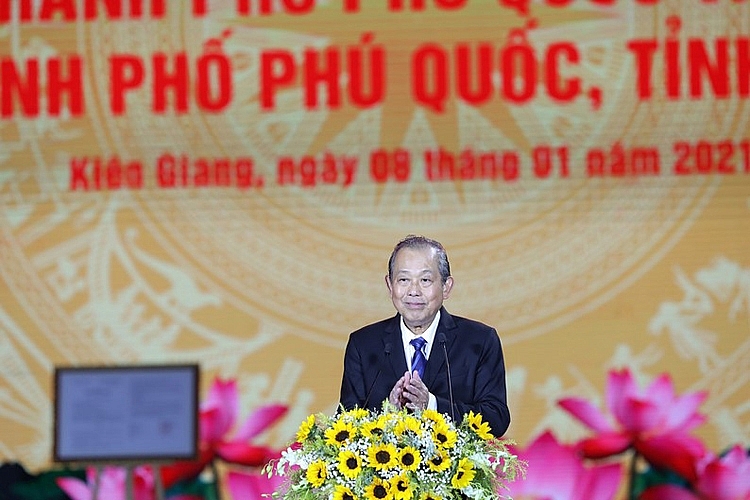 Phó Thủ tướng Thường trực Chính phủ Trương Hòa Bình phát biểu tại sự kiện Phó Thủ tướng Thường trực Chính phủ Trương Hòa Bình phát biểu tại sự kiện