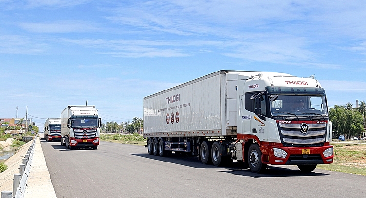 4. Đội xe chuyên dụng của THILOGI vận chuyển hàng lạnh xuất khẩu