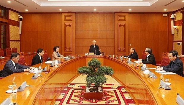 tong bi thu chu tich nuoc chu tri hop tieu ban nhan su dai hoi xiii 134287