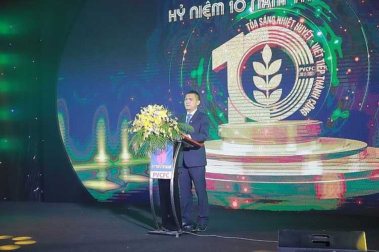 Tổng Giám đốc PVCFC Văn Tiến Thanh phát biểu