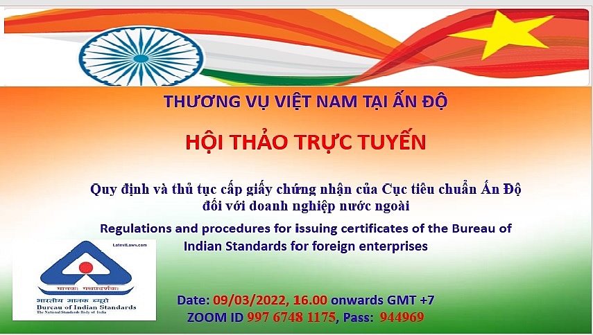 Quy định và thủ tục cấp giấy chứng nhận của Cục Tiêu chuẩn Ấn Độ (BIS) đối với doanh nghiệp nước ngoài Quy định và thủ tục cấp giấy chứng nhận của Cục Tiêu chuẩn Ấn Độ (BIS) đối với doanh nghiệp nước ngoài