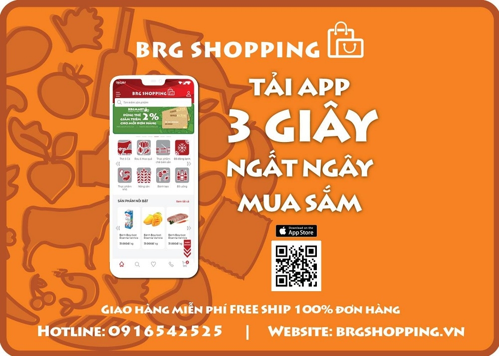 BRG mở thêm 9 cửa hàng bán lẻ Hapro Food và chính thức triển khai ứng dụng BRG Shopping brg mo them 9 cua hang ban le hapro food thuoc chuoi brgmart va chinh thuc trien khai ung dung brg shopping