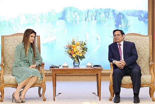 Thủ tướng Phạm Minh Chính tiếp Bộ trưởng Ngoại giao Panama Érika Mouynes Thủ tướng Phạm Minh Chính tiếp Bộ trưởng Ngoại giao Panama Érika Mouynes