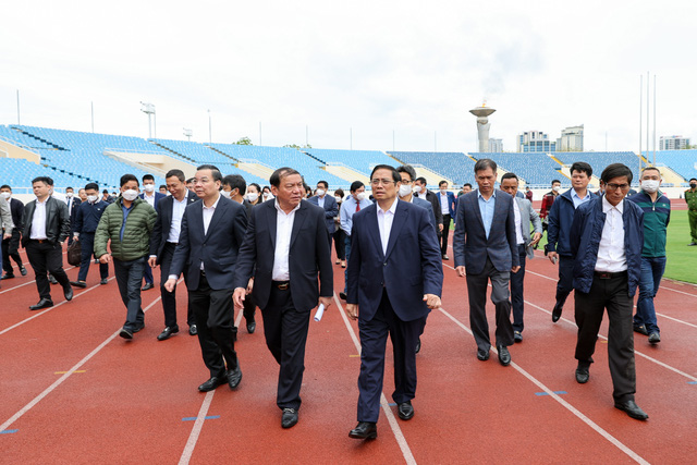 Thủ tướng động viên đoàn thể thao Việt Nam, kiểm tra công tác chuẩn bị SEA Games 31 - Ảnh 6. Thủ tướng động viên đoàn thể thao Việt Nam, kiểm tra công tác chuẩn bị SEA Games 31 - Ảnh 6.