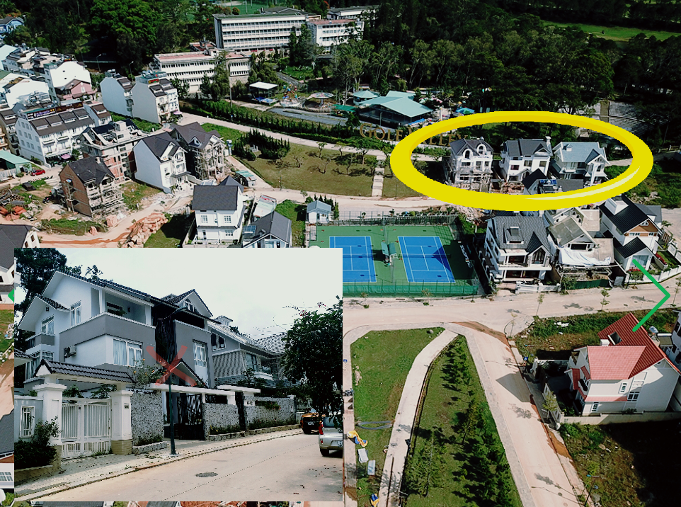 Hàng loạt biệt thự được lên trên đất Dự án Khu công viên văn hóa đô thị Đà Lạt (Gofl Valley) Hàng loạt biệt thự được lên trên đất Dự án Khu công viên văn hóa đô thị Đà Lạt (Gofl Valley)