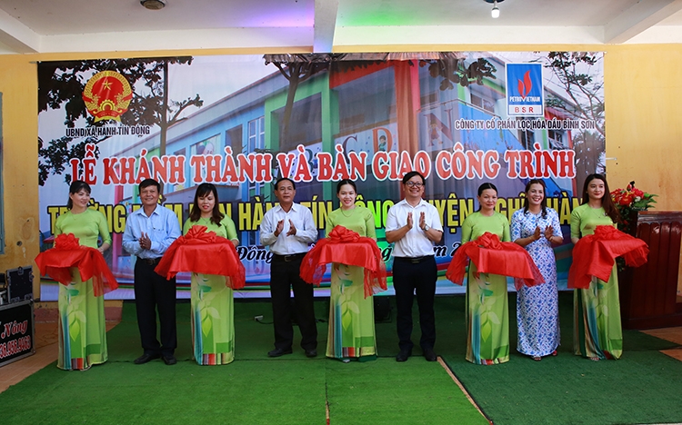 BSR khánh thành Trường mầm non Hành Tín Đông, Quảng Ngãi bsr khanh thanh truong mam non hanh tin dong quang ngai