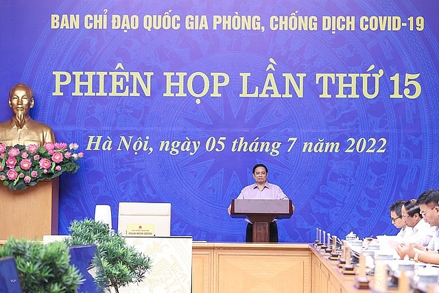 Thủ tướng Phạm Minh Chính, Trưởng Ban Chỉ đạo quốc gia phòng chống dịch COVID-19, chủ trì phiên họp lần thứ 15 của Ban Chỉ đạo Thủ tướng Phạm Minh Chính, Trưởng Ban Chỉ đạo quốc gia phòng chống dịch COVID-19, chủ trì phiên họp lần thứ 15 của Ban Chỉ đạo