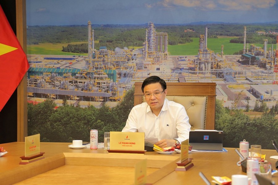 Tổng Giám đốc Petrovietnam Lê Mạnh Hùng phát biểu kết luận Hội nghị Tổng Giám đốc Petrovietnam Lê Mạnh Hùng phát biểu kết luận Hội nghị