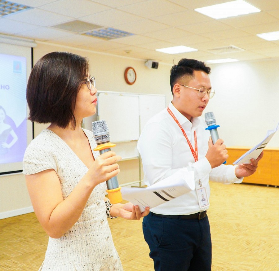 Thực hành kỹ năng dẫn chương trình ngay tại khóa học Thực hành kỹ năng dẫn chương trình ngay tại khóa học