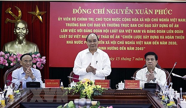 Chủ tịch nước Nguyễn Xuân Phúc phát biểu