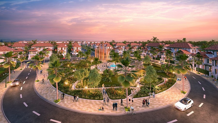 Chuỗi tiện ích cao cấp tại Sunneva Island đảm bảo cho cuộc sống của cư dân tinh hoa. Ảnh phối cảnh minh họa