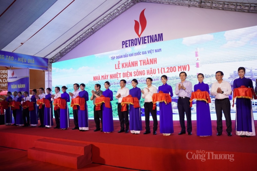 Thủ tướng Phạm Minh Chính dự lễ khánh thành Nhà máy Nhiệt điện Sông Hậu 1