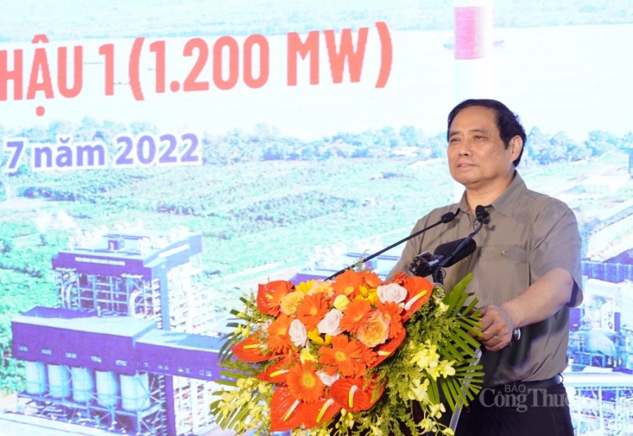 Thủ tướng Phạm Minh Chính dự lễ khánh thành Nhà máy Nhiệt điện Sông Hậu 1