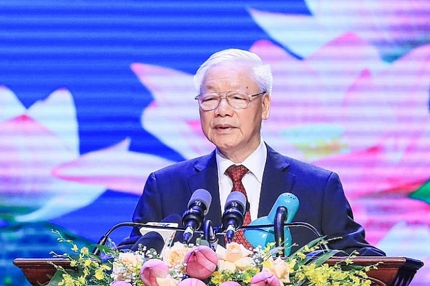 Tổng Bí thư Nguyễn Phú Trọng đọc diễn văn tại lễ kỷ niệm 