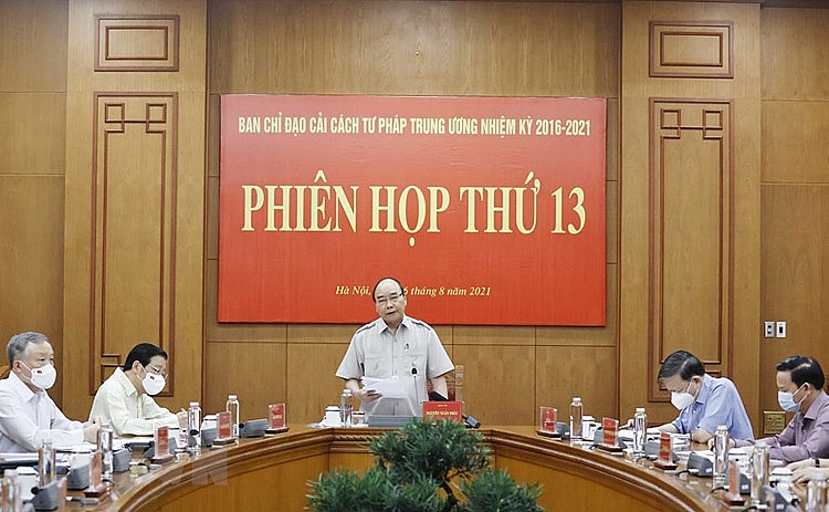 Chủ tịch nước chủ trì Phiên họp thứ 13 Ban Chỉ đạo Cải cách tư pháp Trung ương Chủ tịch nước chủ trì Phiên họp thứ 13 Ban Chỉ đạo Cải cách tư pháp Trung ương