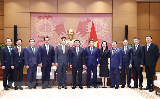 Chủ tịch Quốc hội Vương Đình Huệ tiếp lãnh đạo của Tập đoàn Hana hình ảnh 5 Chu tich Quoc hoi Vuong Dinh Hue tiep lanh dao cua Tap doan Hana hinh anh 5