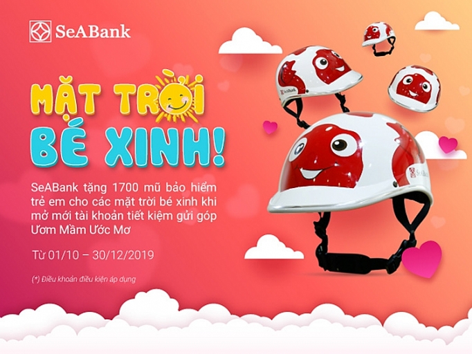 SeABank tặng 1.700 mũ bảo hiểm xinh xắn cho mặt trời bé con seabank tang 1700 mu bao hiem xinh xan cho mat troi be con