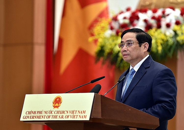 Thủ tướng Chính phủ Phạm Minh Chính phát biểu tại lễ kỷ niệm 76 năm Quốc khánh nước Cộng hòa xã hội chủ nghĩa Việt Nam 