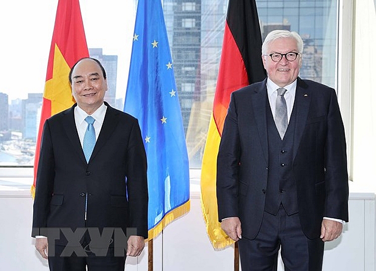 Chủ tịch nước Nguyễn Xuân Phúc gặp Tổng thống Đức Frank-Walter Steinmeier Chủ tịch nước Nguyễn Xuân Phúc gặp Tổng thống Đức Frank-Walter Steinmeier