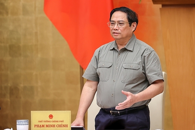 Thủ tướng Chính phủ Phạm Minh Chính phát biểu tại phiên họp Chính phủ chuyên đề