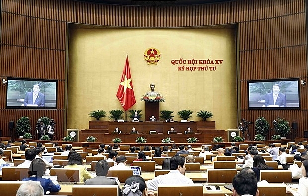 Quang cảnh phiên họp của Quốc hội. 