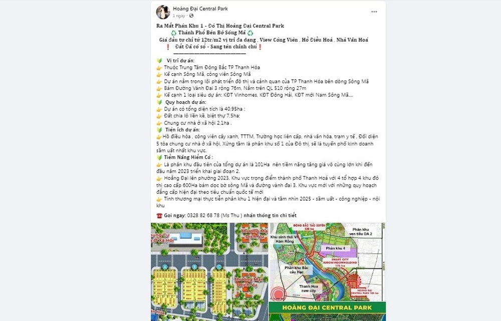 Thanh Hóa: Tự ý “đặt tên” Khu đô thị Hoằng Đại Central Park để… câu kéo khách hàng? Thanh Hóa: Tự ý “đặt tên” Khu đô thị Hoằng Đại Central Park để… câu kéo khách hàng?