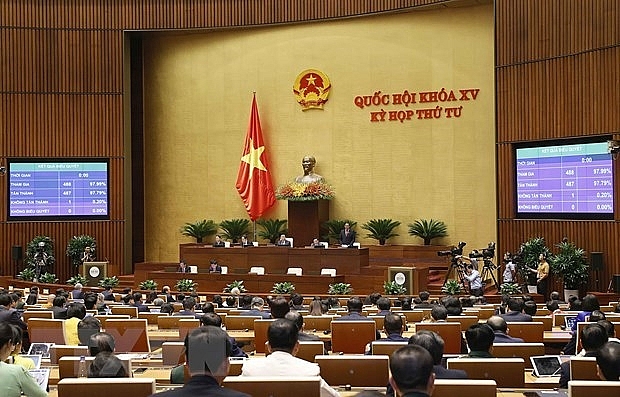 Quốc hội biểu quyết thông qua Nghị quyết đẩy mạnh việc thực hiện chính sách, pháp luật về thực hành tiết kiệm, chống lãng phí.