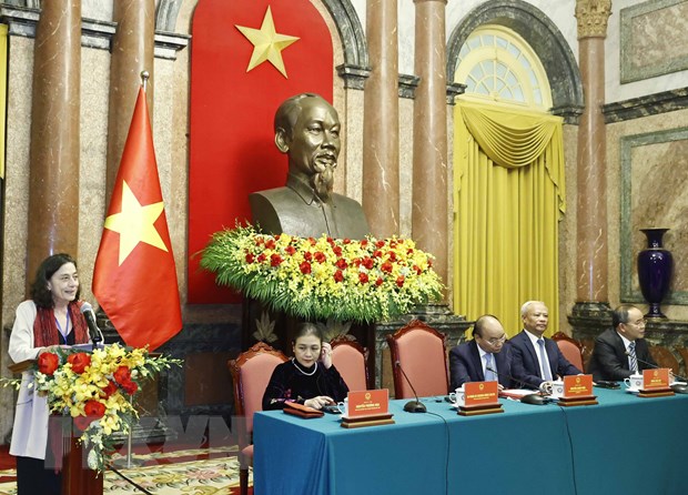 Chủ tịch nước tiếp đại biểu dự Đại hội 22 Hội đồng Hòa bình Thế giới hình ảnh 2 Chu tich nuoc tiep dai bieu du Dai hoi 22 Hoi dong Hoa binh The gioi hinh anh 2