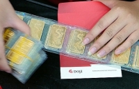 Giá vàng miếng giảm ngược chiều thế giới