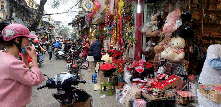 soi dong thi truong qua tang dip le valentine