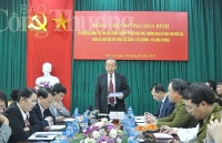 Phó Thủ tướng Trương Hòa Bình làm việc với Tổng cục Quản lý thị trường