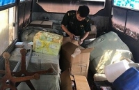 Lạng Sơn liên tiếp phát hiện các xe ô tô vận chuyển hàng hóa nhập lậu