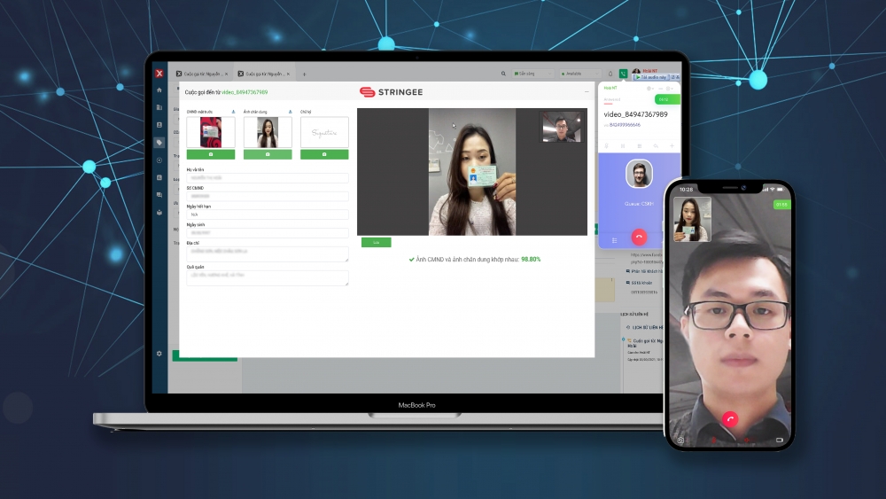 Giải pháp Video Call eKYC của Stringee hỗ trợ định danh khách hàng trực tuyến Giải pháp Video Call eKYC của Stringee hỗ trợ định danh khách hàng trực tuyến