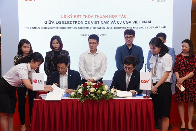 CJ CGV và LG Electronics hợp tác toàn diện cj cgv va lg electronics hop tac toan dien