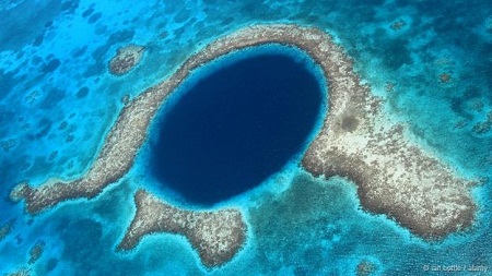 Hố xanh vĩ đại ở
Belize: