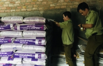 Gia Lai: Phát hiện gần 10 tấn phân bón nhập khẩu không ghi nơi sản xuất
